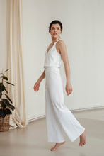 Load image into Gallery viewer, IBIZA RIB WIDE PANTS WHITE
