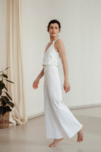 Load image into Gallery viewer, IBIZA RIB WIDE PANTS WHITE
