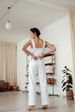 Load image into Gallery viewer, IBIZA RIB WIDE PANTS WHITE
